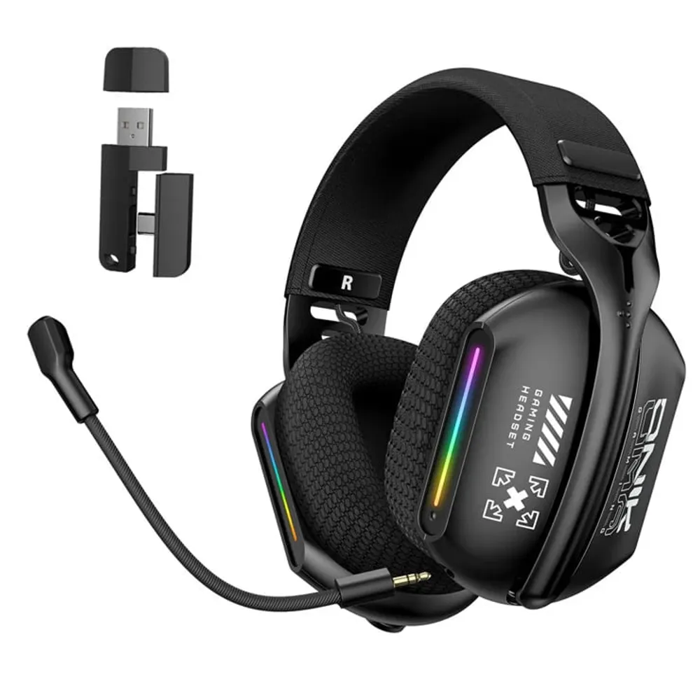 Headset Gamer Sem Fio Onikuma GT808 RGB