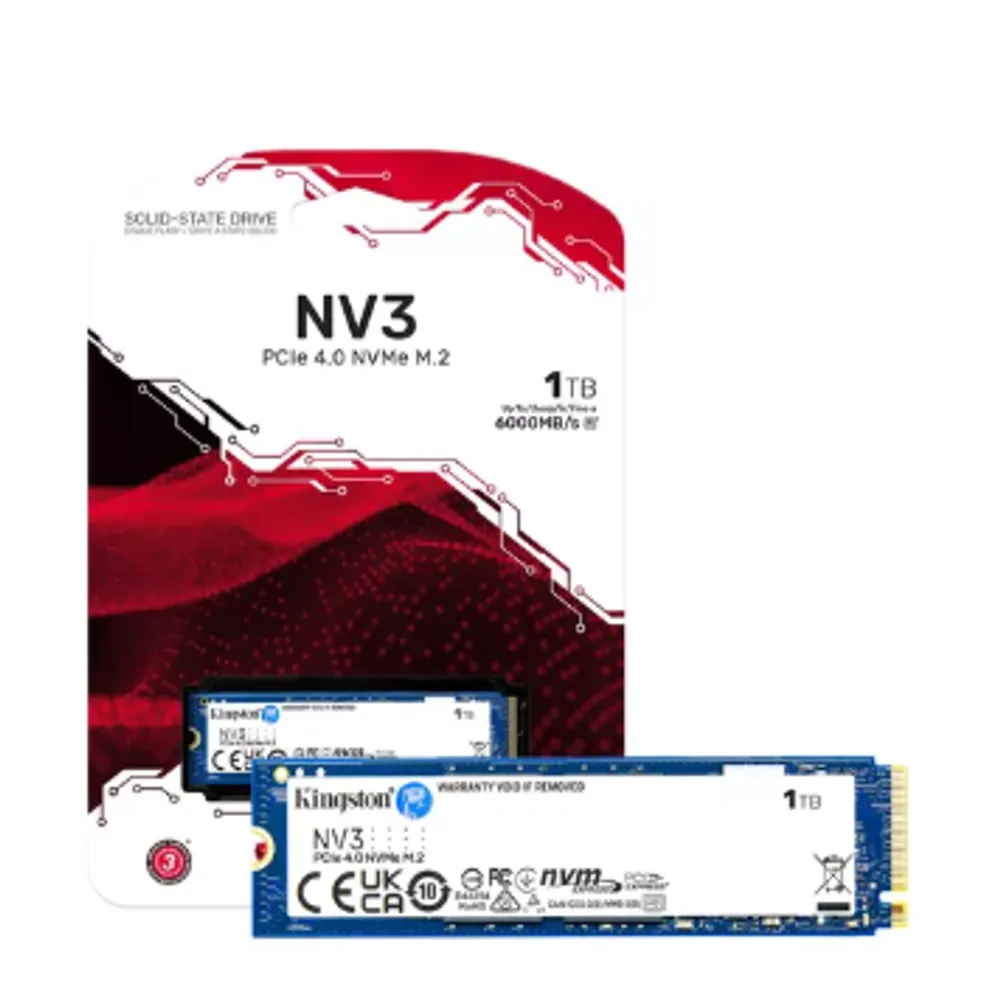 Ssd M.2 2280 Nvme Kingston 1tb Nv3 Snv3s/1000g Pci-e Gen 4.0 Formato M.2 2280 Velocidade De Leitura Até 6000 Mb/s E Gravação Até 4000 Mb/s Cor Azul-escuro