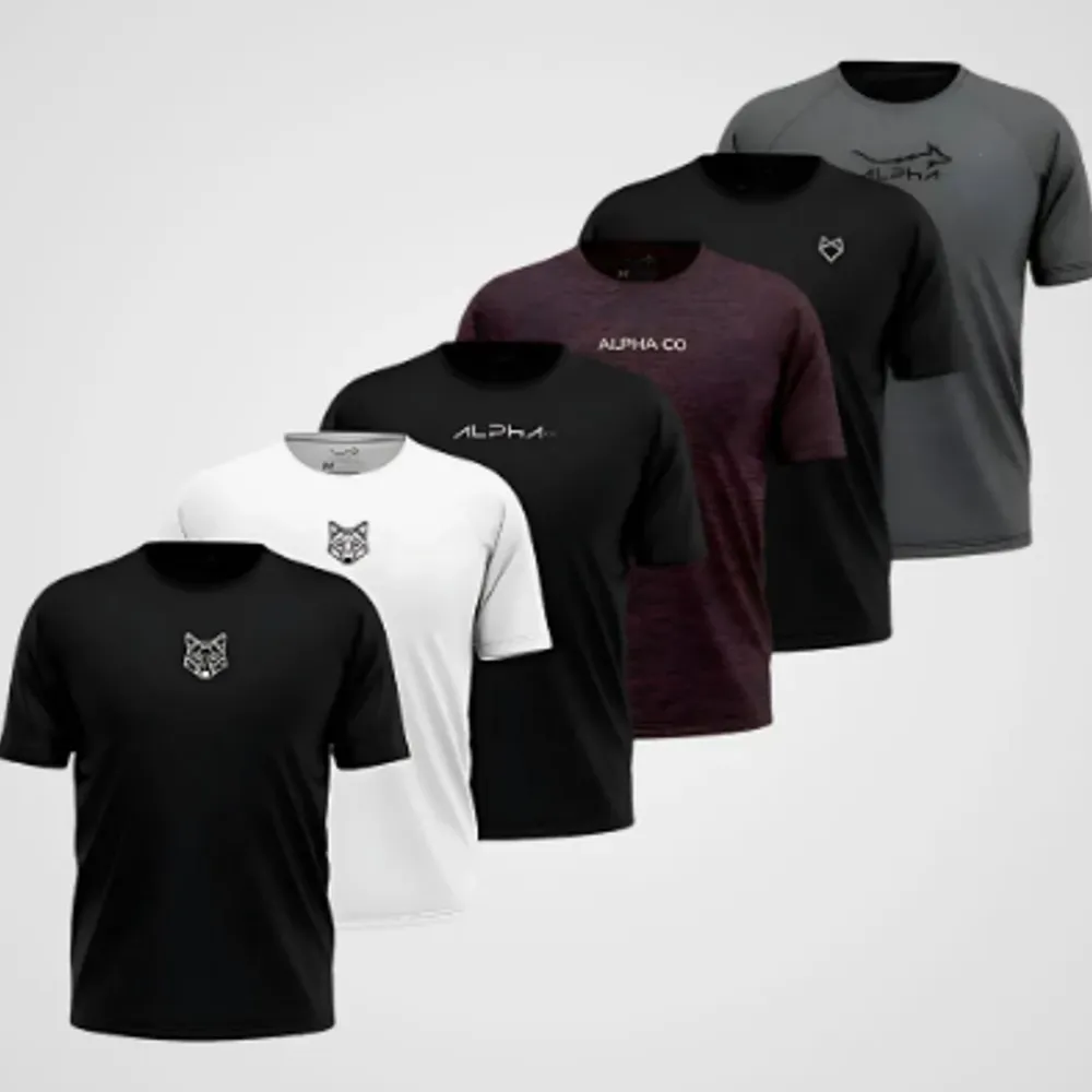 Kit 6 Camisetas Mais Procuradas Alpha