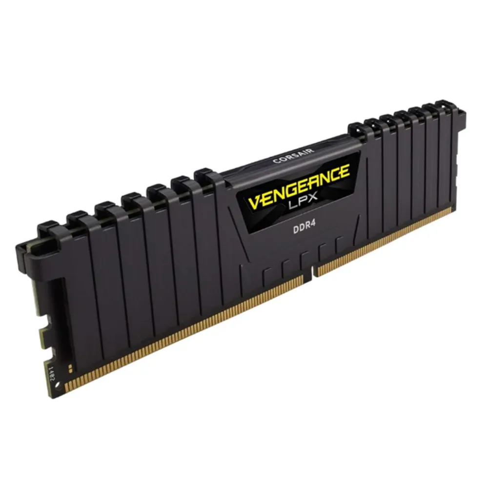 Memória DDR4 16GB PC3200 Vengeance LPX Preto CMK16GX4M1E3200C16 CORSAIR Memória CORSAIR DDR4 16GB 1X16GB PC 3200 Vengeance LPX Preto CMK16GX4M1E3200C16