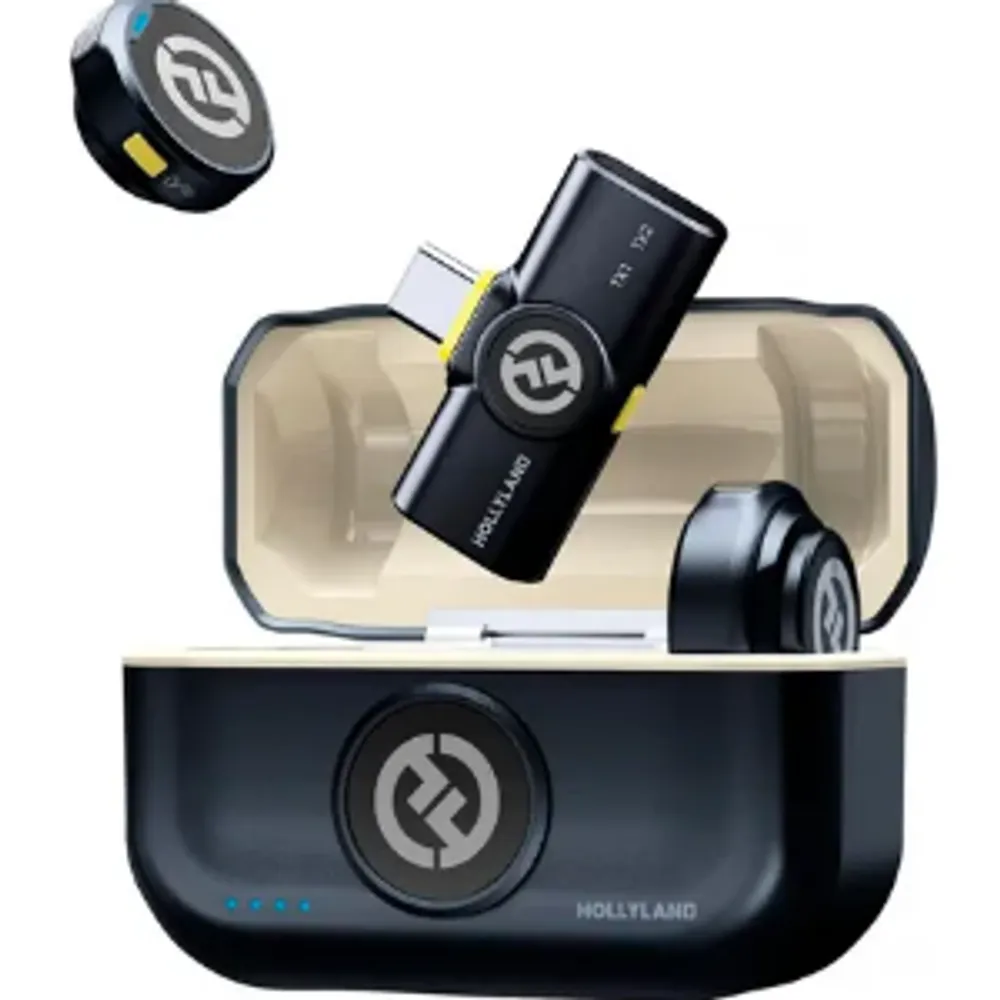 Hollyland Lark M2 Duo Microfone Sem Fio Usb-c Cor Preto