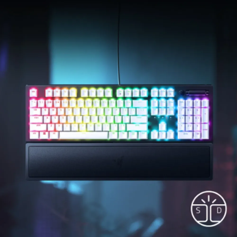 Teclado Mecânico Gamer Razer BlackWidow V3, Chroma RGB, Switch Green, Edição Especial, Layout US - RZ03-03543300-R3U1