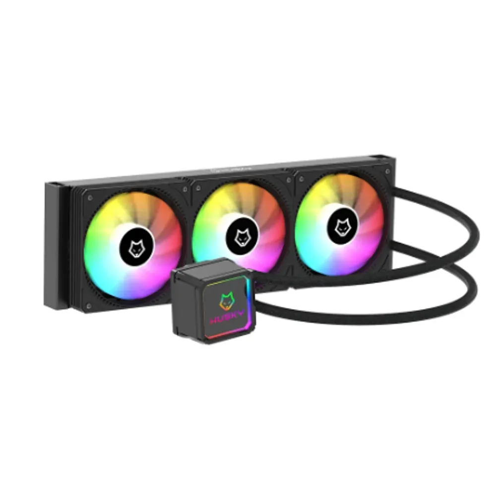 Water Cooler Husky Freezy, Iluminação ARGB, 360mm, AMD e Intel, Preto - HWT300PT