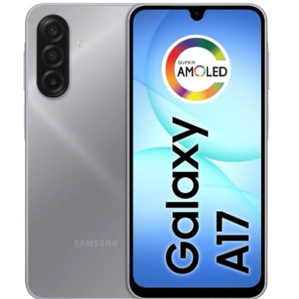 Celular Samsung Galaxy A17, 256GB, 8GB, 50MP Tela 6.7", IP54 - Cinza