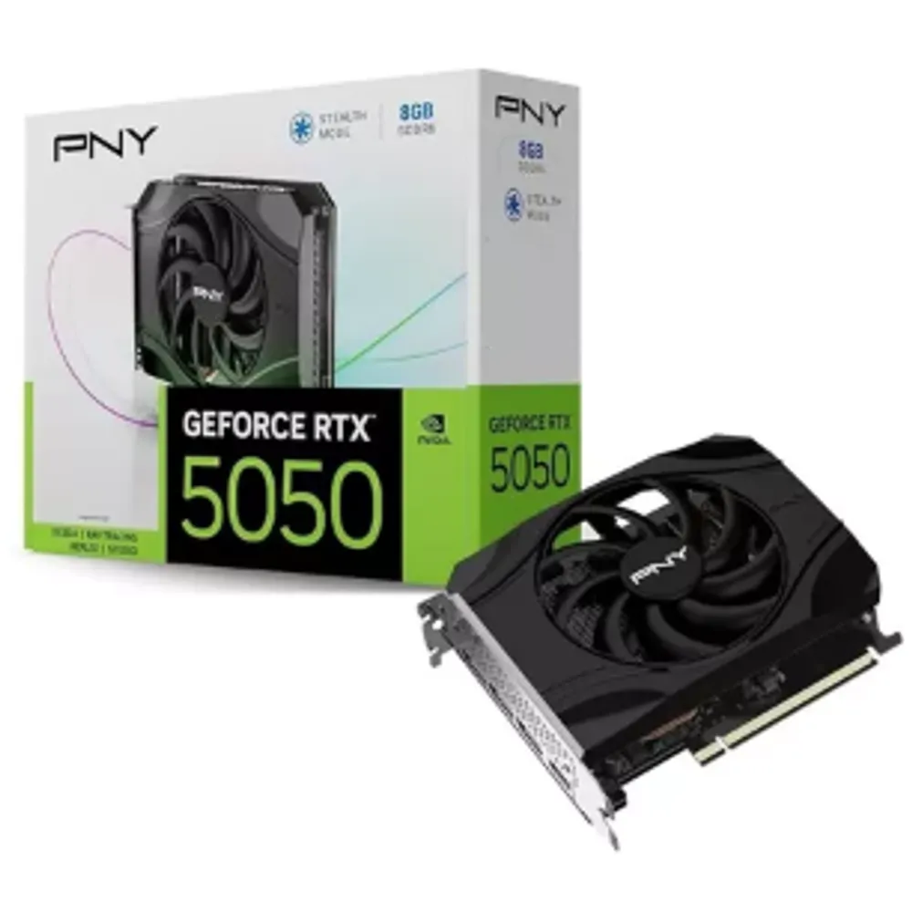 Placa de Video GeForce NVIDIA PNY RTX5050 8GB GDDR6 VCG50508SFXPB1