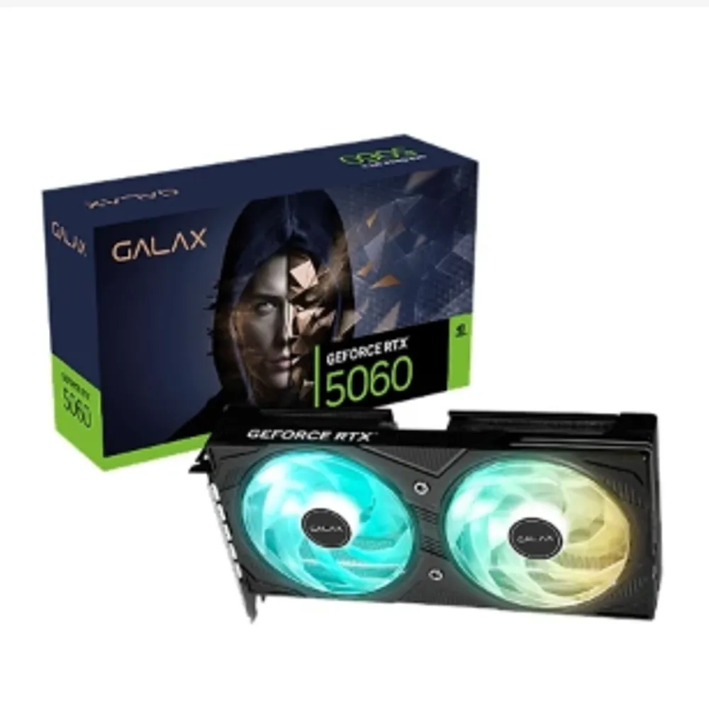Placa de Video NVIDIA Geforce Galax RTX5060 EX 2X 8GB - 128 Bits - HDMI/3X Displayport - 56NSN8MDDAEX