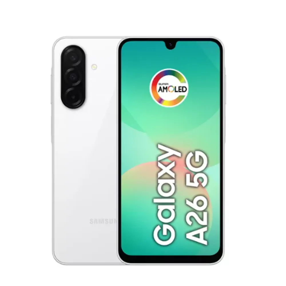 Celular Samsung Galaxy A26 5g 256gb, 8gb Ram, Câmera De 50mp, Ip67, Tela Super Amoled 6.7 , Nfc - Branco