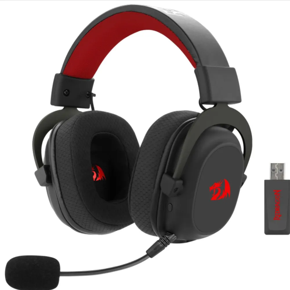Headset Gamer Redragon Zeus Pro Preto Sem Fio 7.1 H510-PRO