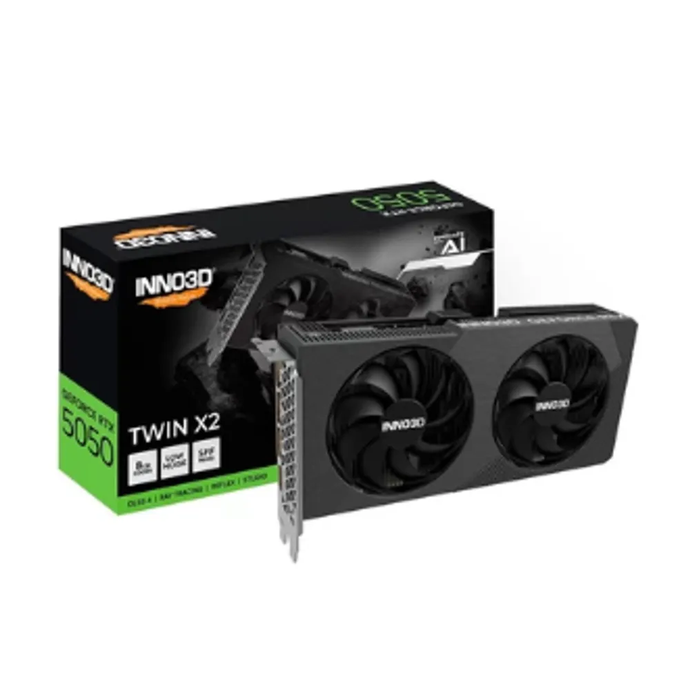 Placa de Vídeo Gpu Inno3d Geforce Rtx 5050 Twin X2 8gb 128bits Gddr6 N50502-08d6-174071n