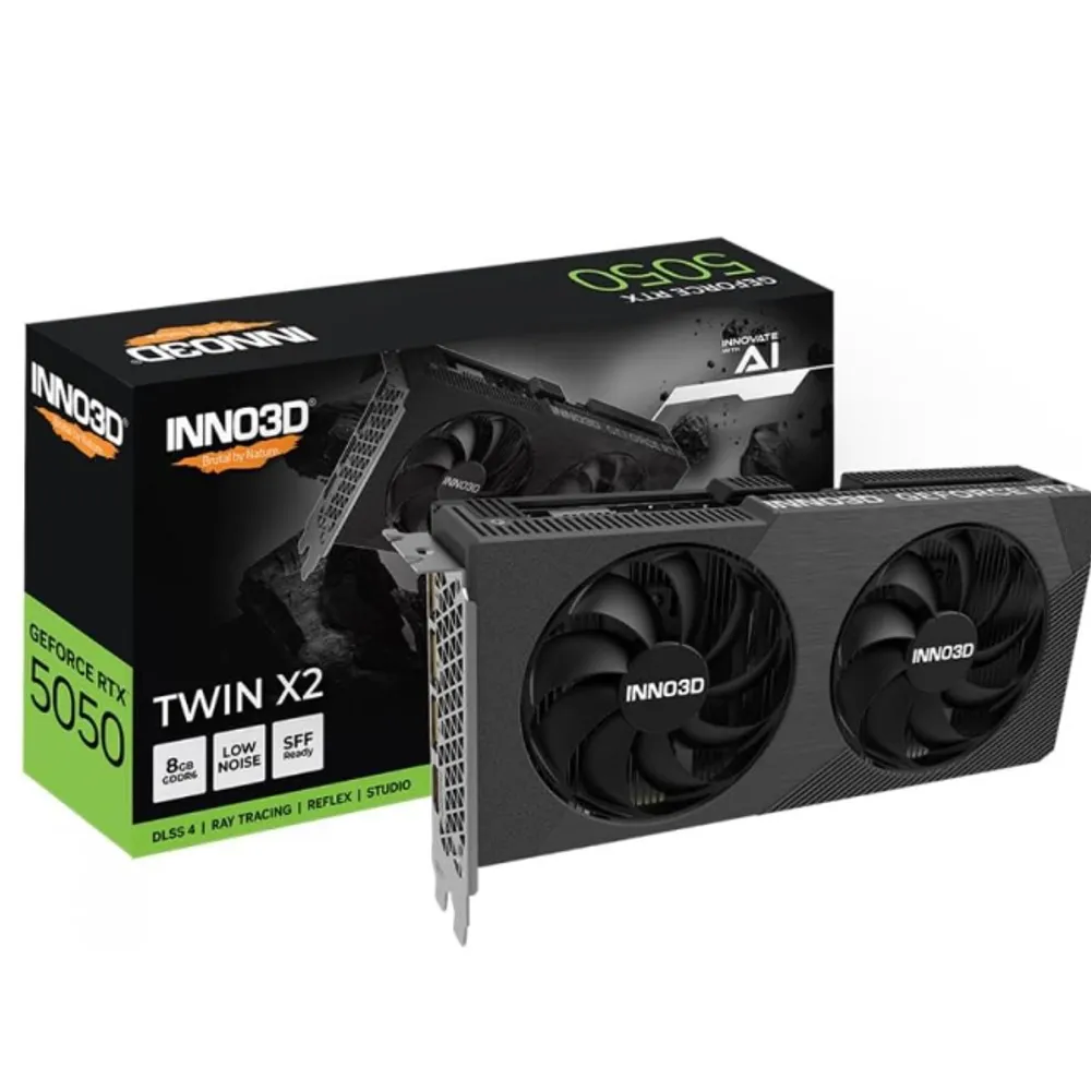 INNO3D Placa gráfica GeForce RTX 5050 Twin X2 8GB GDDR6