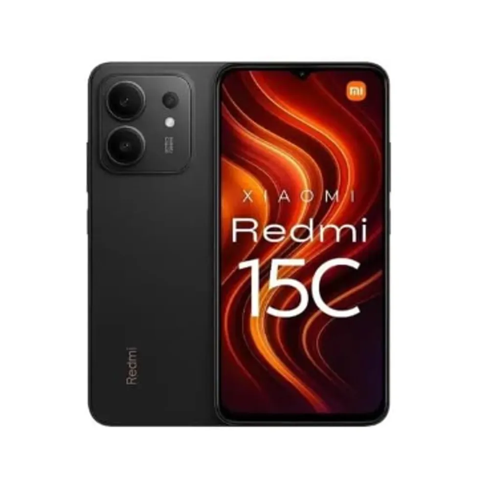 Smartphone Xiaomi Redmi 15C Midnight Black (Preto) 8GB RAM 256GB ROM