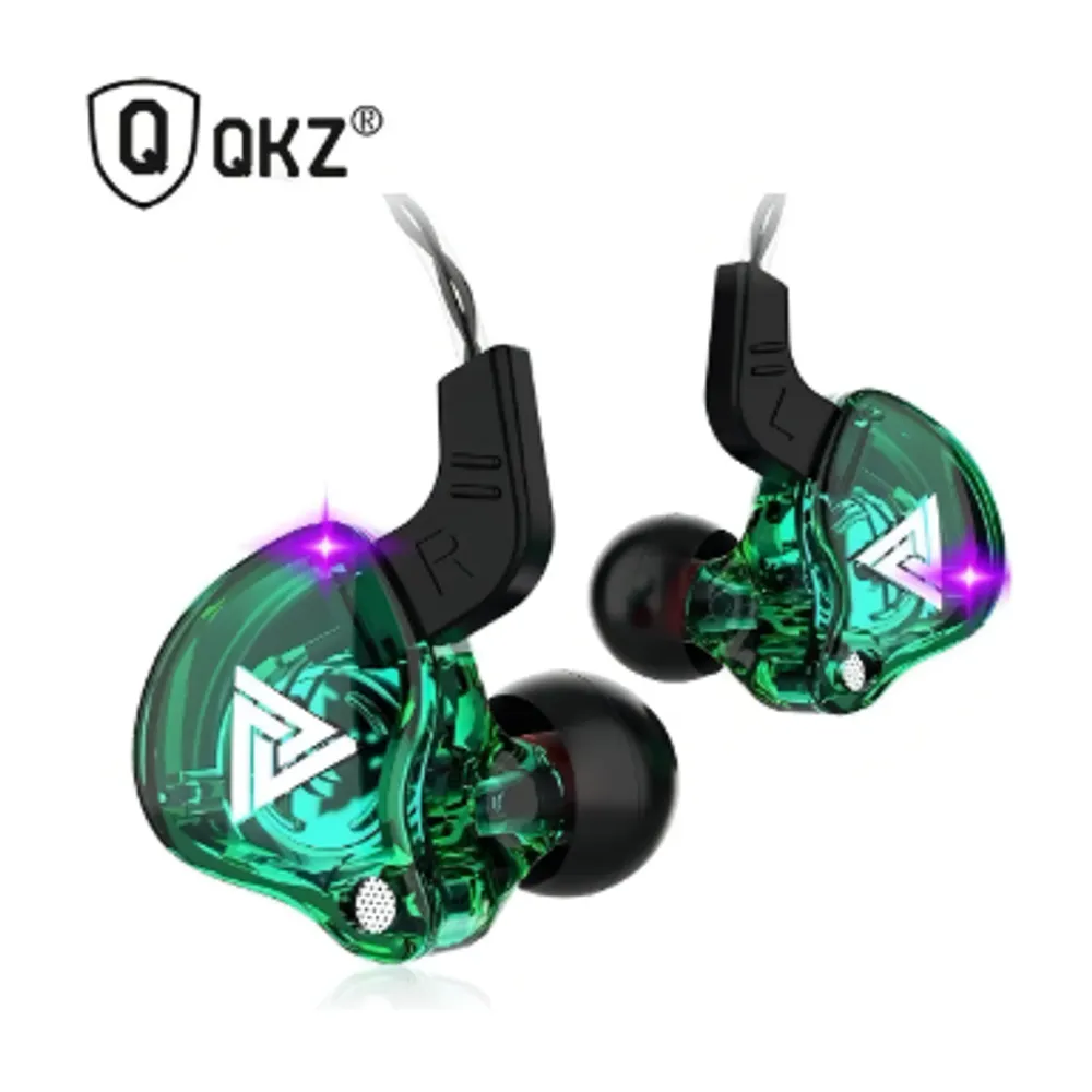 Fone De Ouvido Retorno De Palco Qkz Ak6 Com Microfone + Case