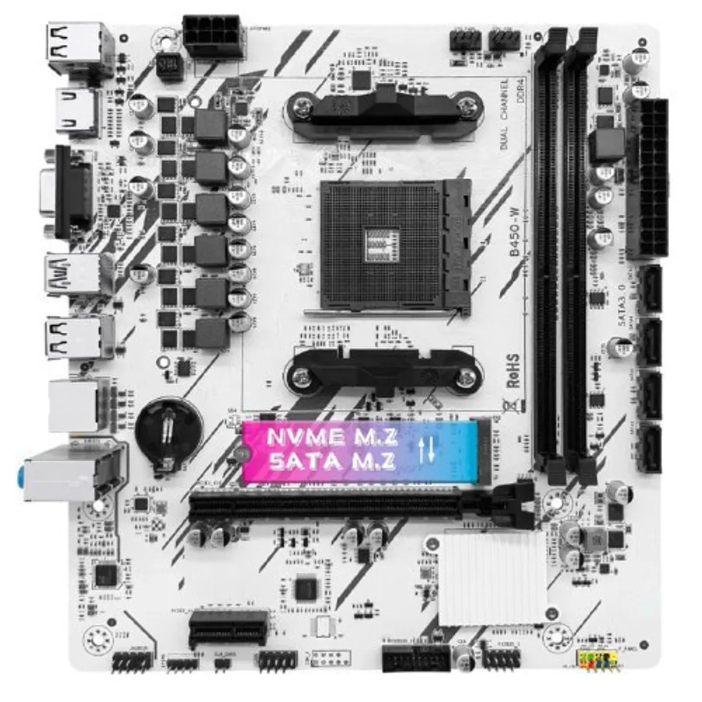 Placa Mãe ZSUS B450M Deluxe LINK 7764