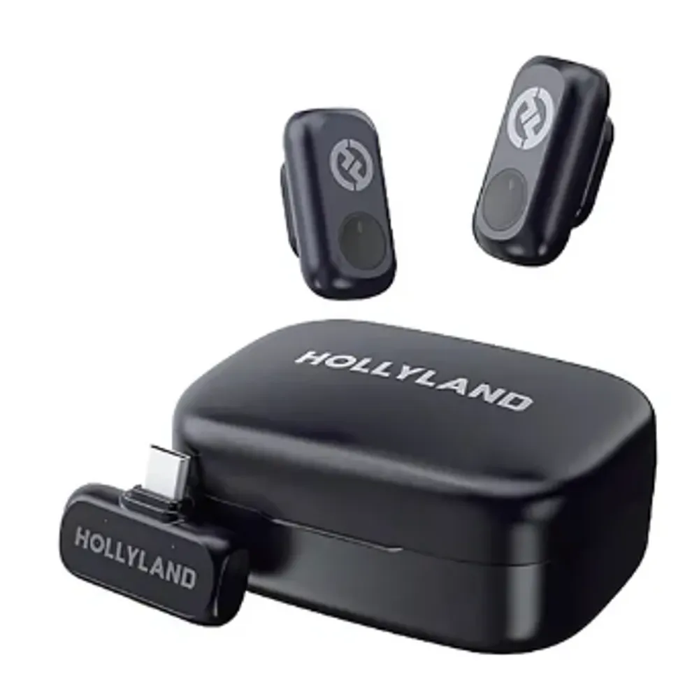 Microfone Hollyland Lark A1 Duo Usb-c cor Preto