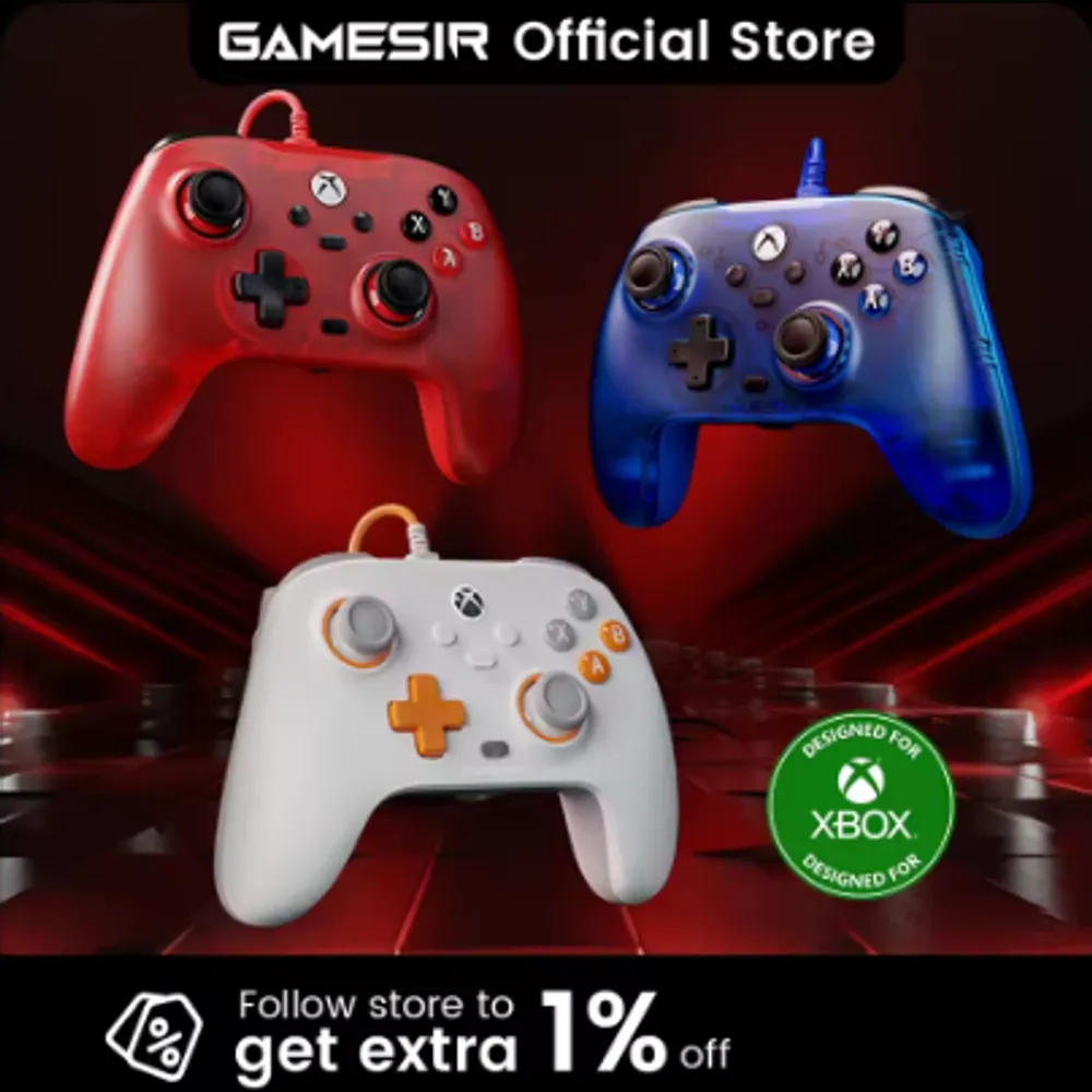 Controle Xbox - GameSir T7 com Hall Effect. Compatível com PC, Steam, Xbox Series X, Series S ou Xbox One X e S 🇧🇷 Link 7901