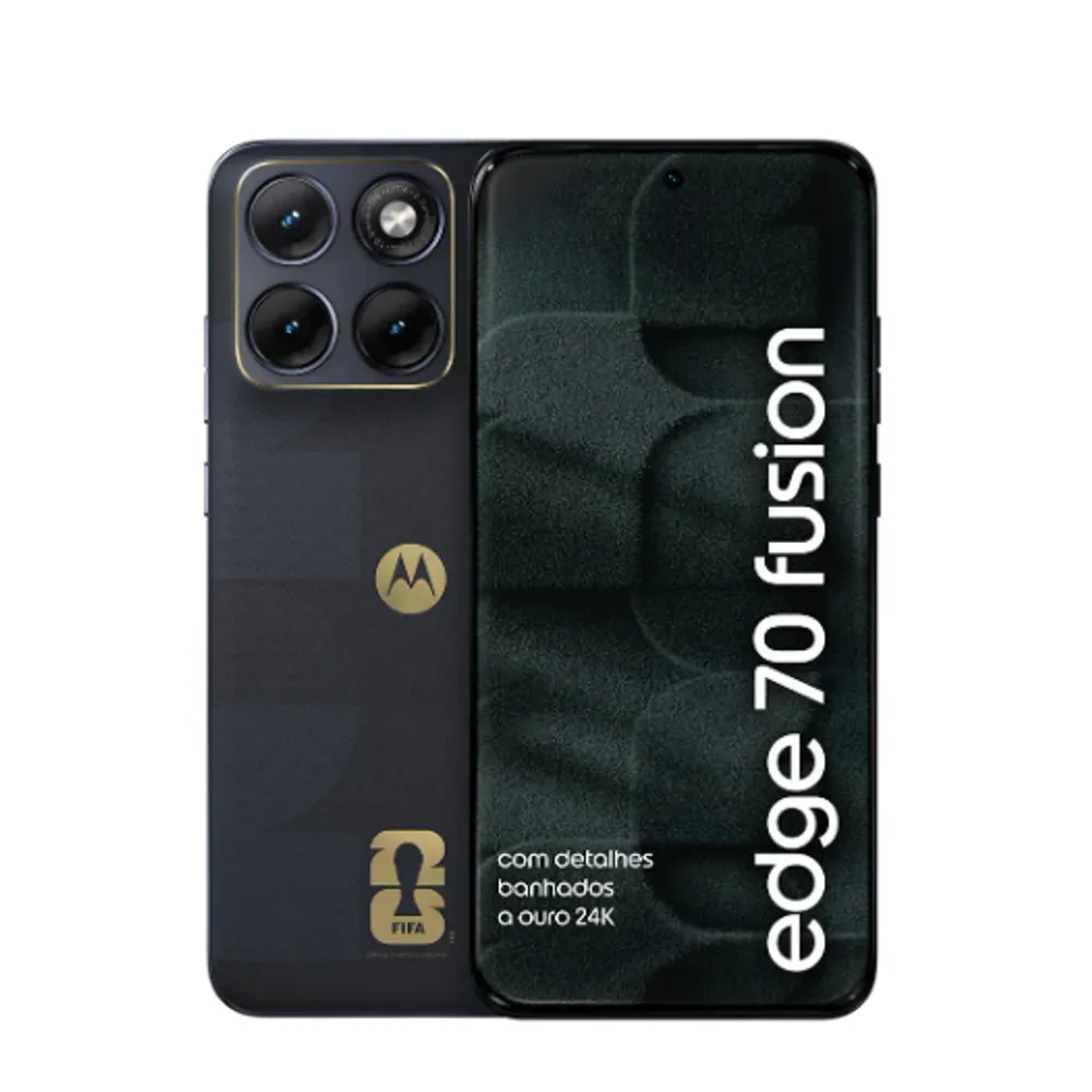 Smartphone Motorola Edge 70 Fusion 5g Fifa World Cup Collection - 256gb 24gb (8gb Ram + 16gb Ram Boost), Camera 50mp Sony Lytia 710, Tela 1.5k Extreme Amoled - Grafite