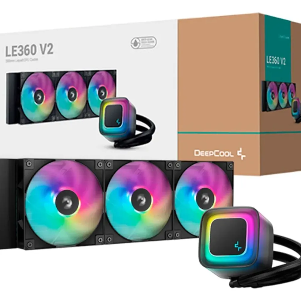Water Cooler Deepcool Le360 V2 Preto Anti-leak Argb 360mm Argb