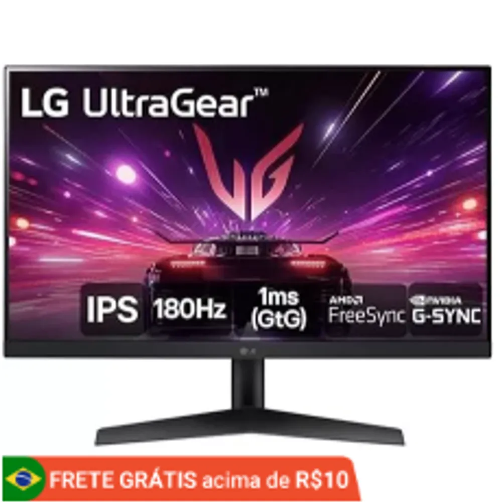 Monitor Gamer LG UltraGear 24” IPS, 180Hz, 24GS60F-B