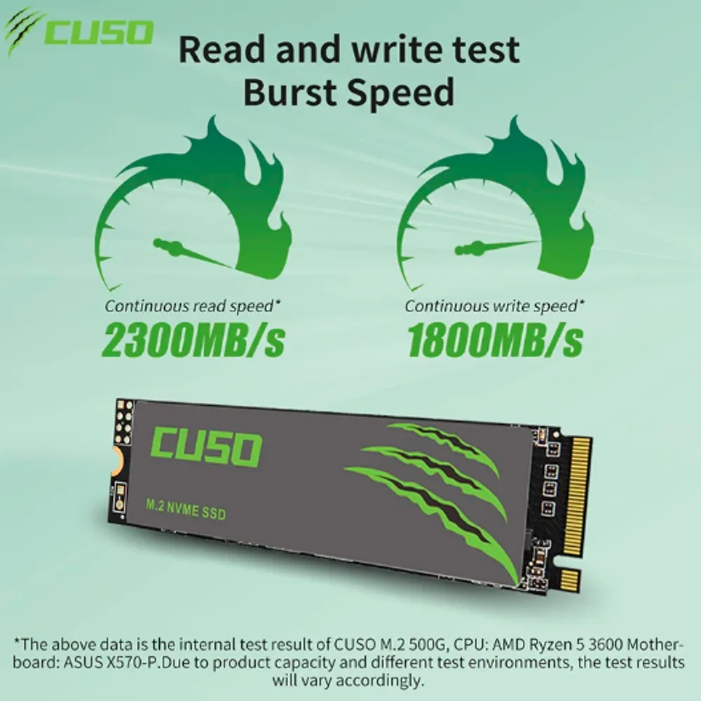 SSD NVME CUSO GEN3 500GB 2300MB/S