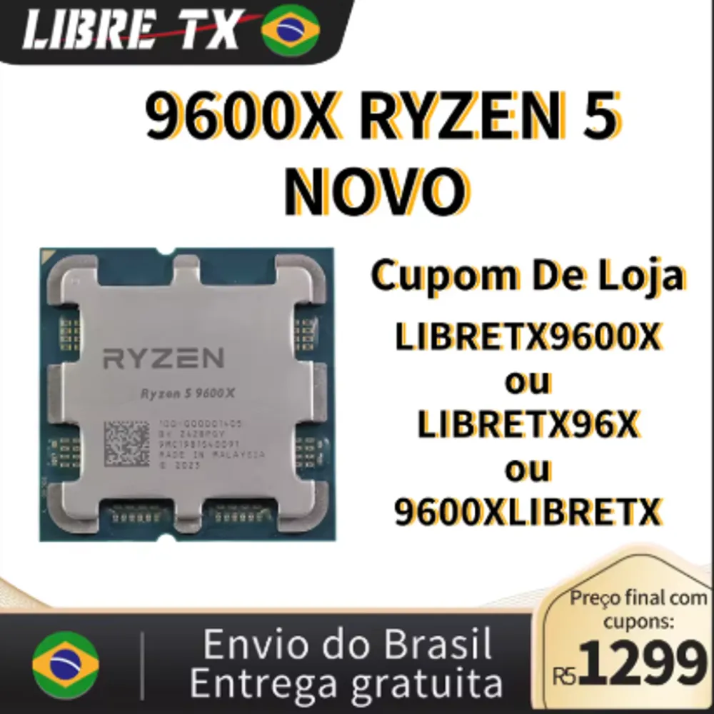 Processador AMD Ryzen 5 9600X Novo link 9812 (BR)