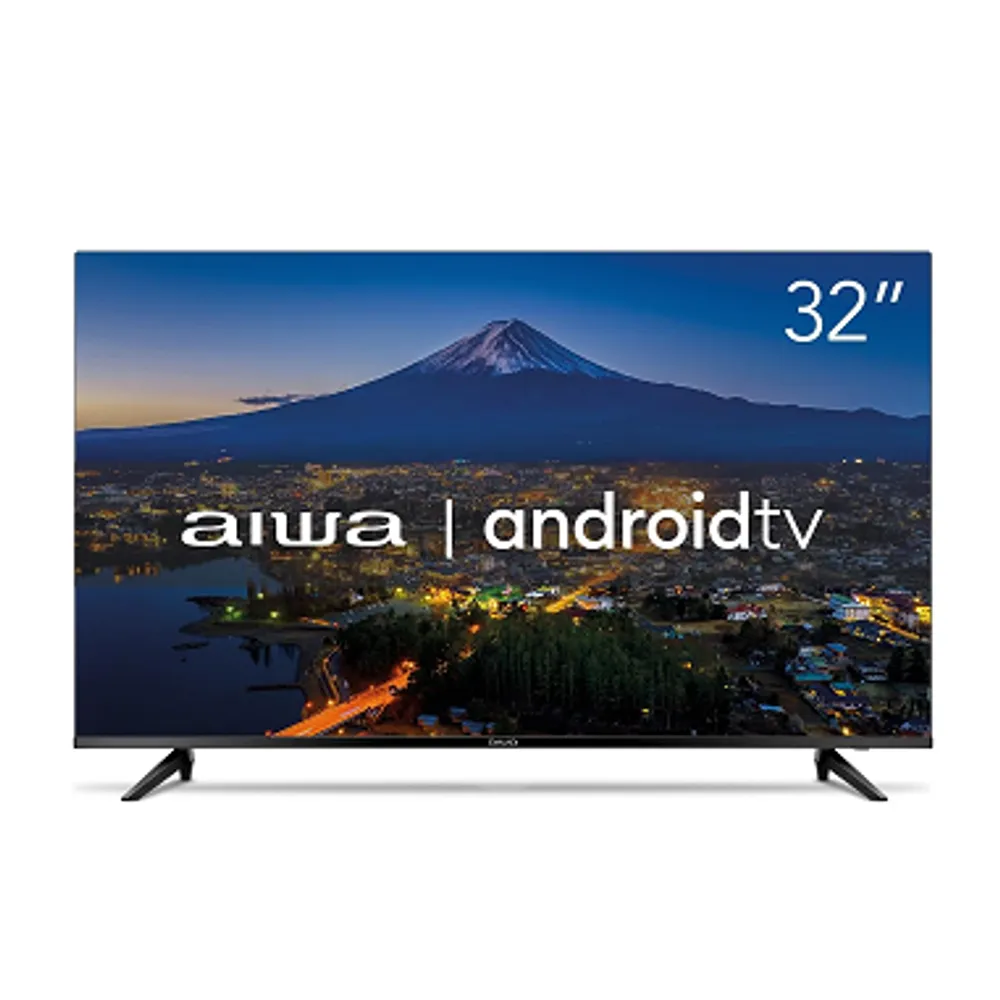 Smart TV Aiwa 32”, Android, HD, Borda Ultrafina, HDR10, Dolby Áudio - AWS-TV-32-BL-02-A