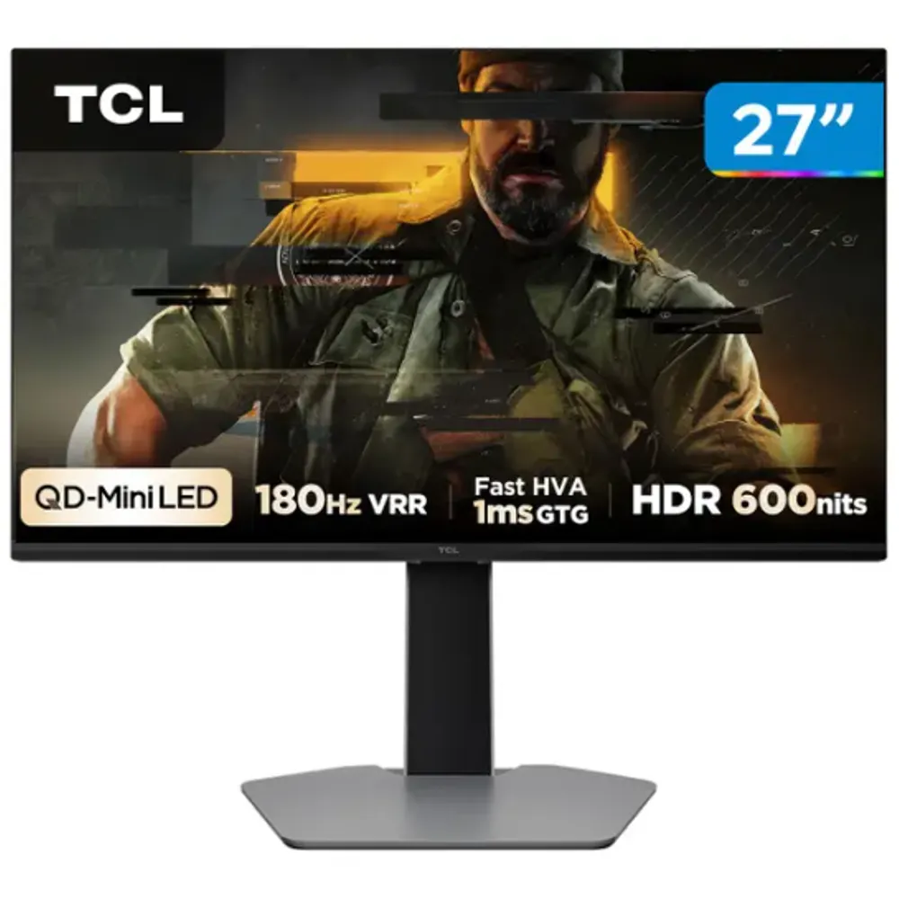 Monitor Gamer TCL 27" QHD MiniLED 180Hz 27G64