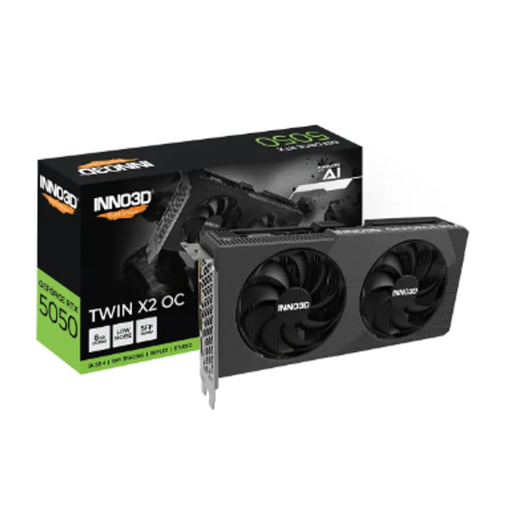 Placa de Vídeo INNO3D RTX 5050 TWIN X2 8GB GDDR6 Geforce Nvidia 4K