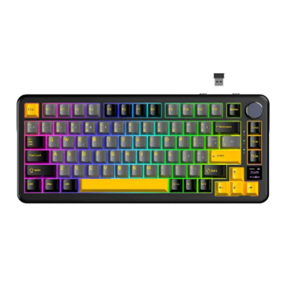 Teclado Mecânico Sem Fio Attack Shark X85pro 75% Tela Tft
