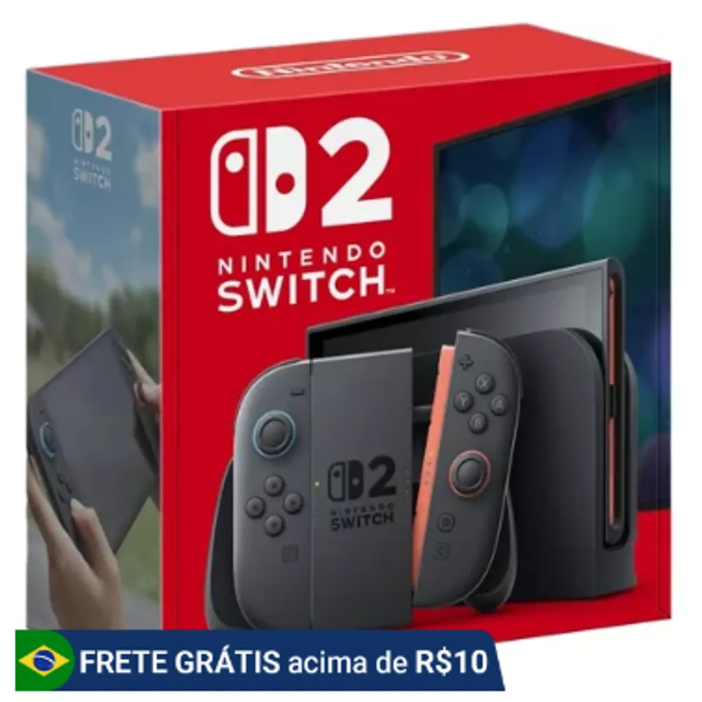 CONSOLE NINTENDO SWITCH 2 256GB LCD MARIO KART WORLD HKG 12x SEM JUROS