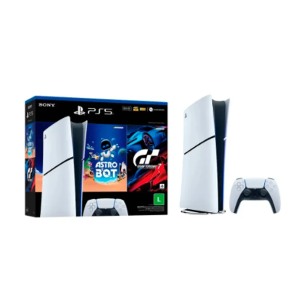 Console Sony PlayStation 5 🎮, Edição Digital, SSD 825GB, Controle Sem Fio DualSense + 2 Jogos Digitais