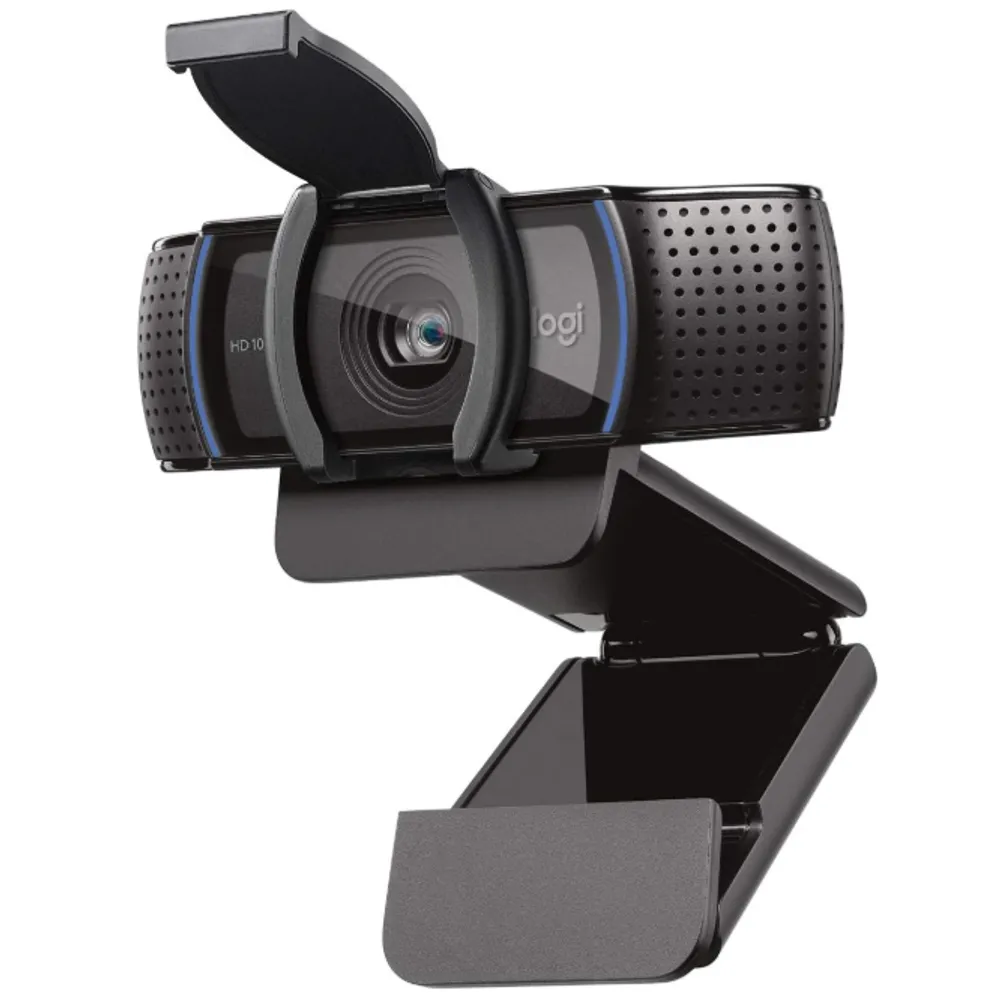 Webcam Logitech C920s Full HD 1080p/30fps | com Microfone Embutido, Tampa de Privacidade, Preto