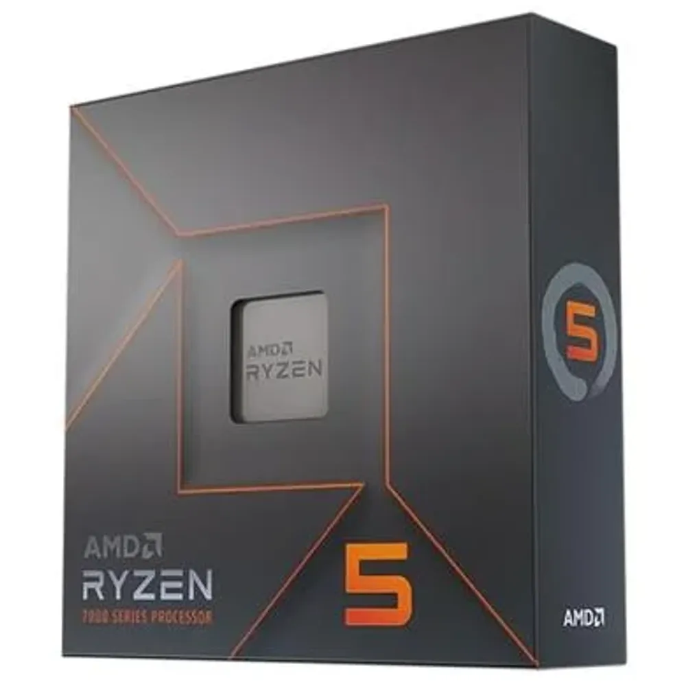 Processador AMD Ryzen 5 7600X, 5.3GHz Max Turbo, Cache 38MB, AM5, 6 Núcleos, Vídeo Integrado - 100-100000593WOF