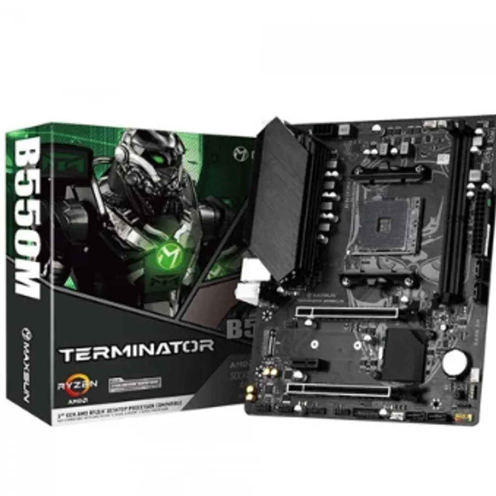 Placa Mãe MAXSUN B550M MS-Terminator, Chipset B550, AMD AM4, mATX, DDR4, MS-Terminator B550M