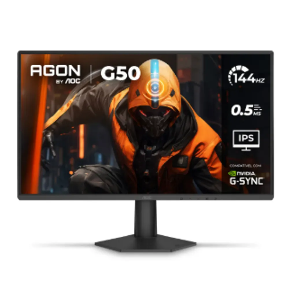 Monitor Gamer Aoc Agon G50 24 144hz 0,5ms 24g50f Preto