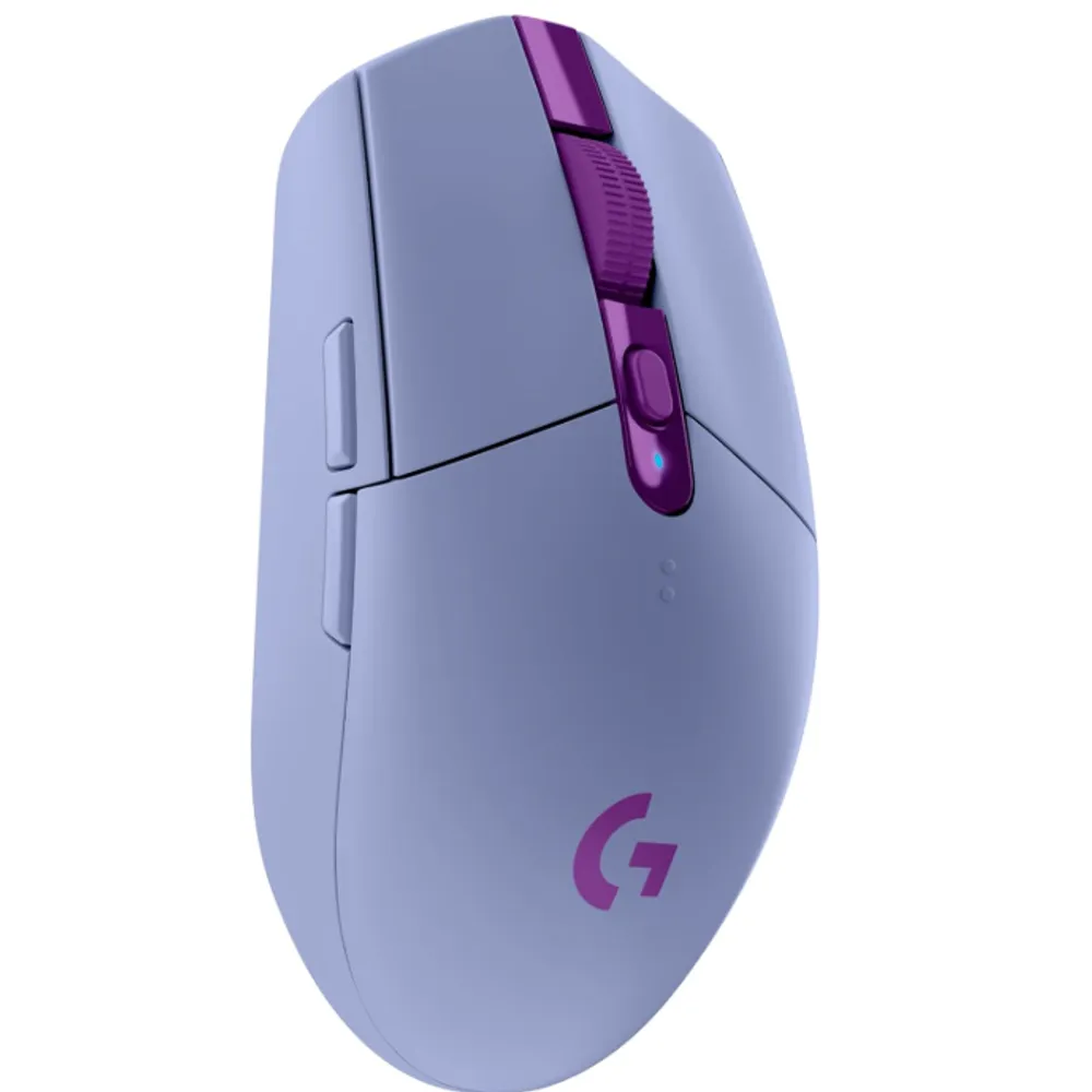 Mouse Gamer Sem Fio Logitech G305 LIGHTSPEED com 6 Botões Programáveis e Até 12.000 DPI - Lilás