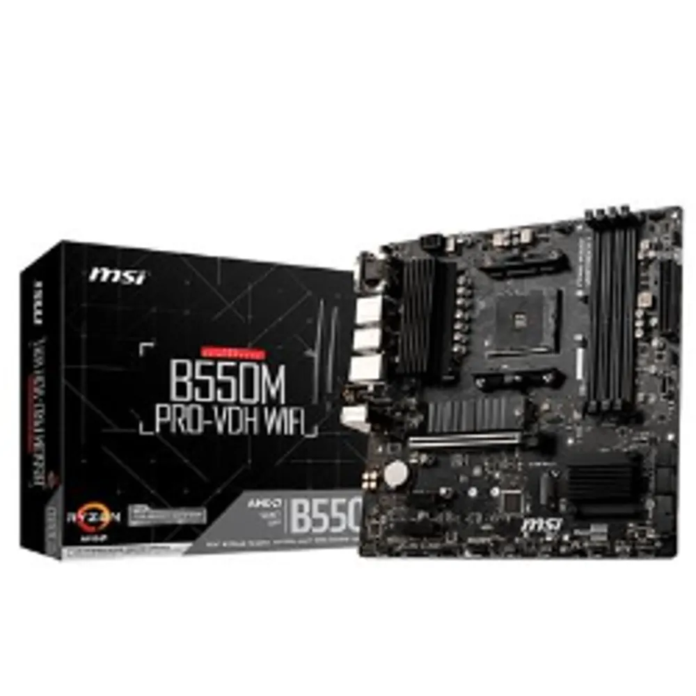 Placa-Mãe MSI B550M Pro-VDH WiFi, AMD AM4, mATX