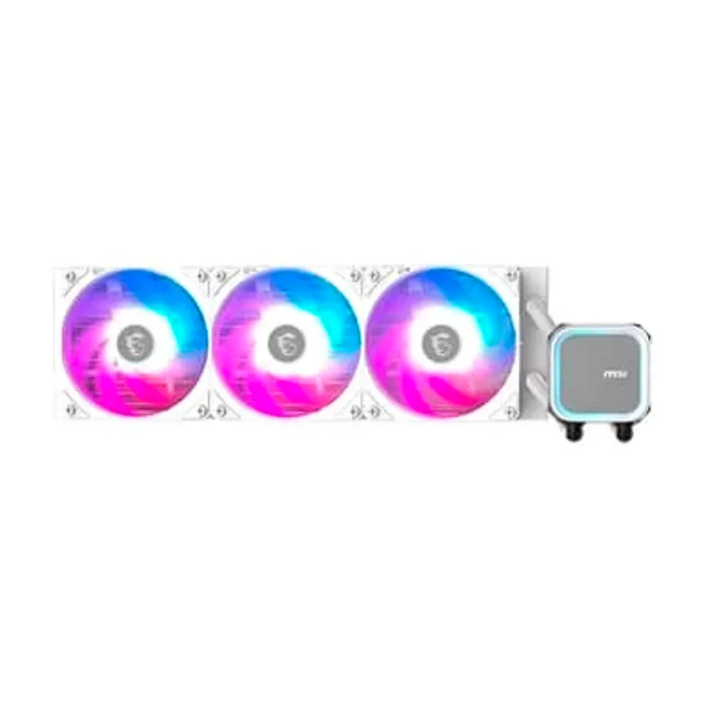 Water Cooler MSI MAG Coreliquid A13, ARGB, 360mm, Intel e AMD, Branco - MAG CORELIQUID A13 360 WHITE