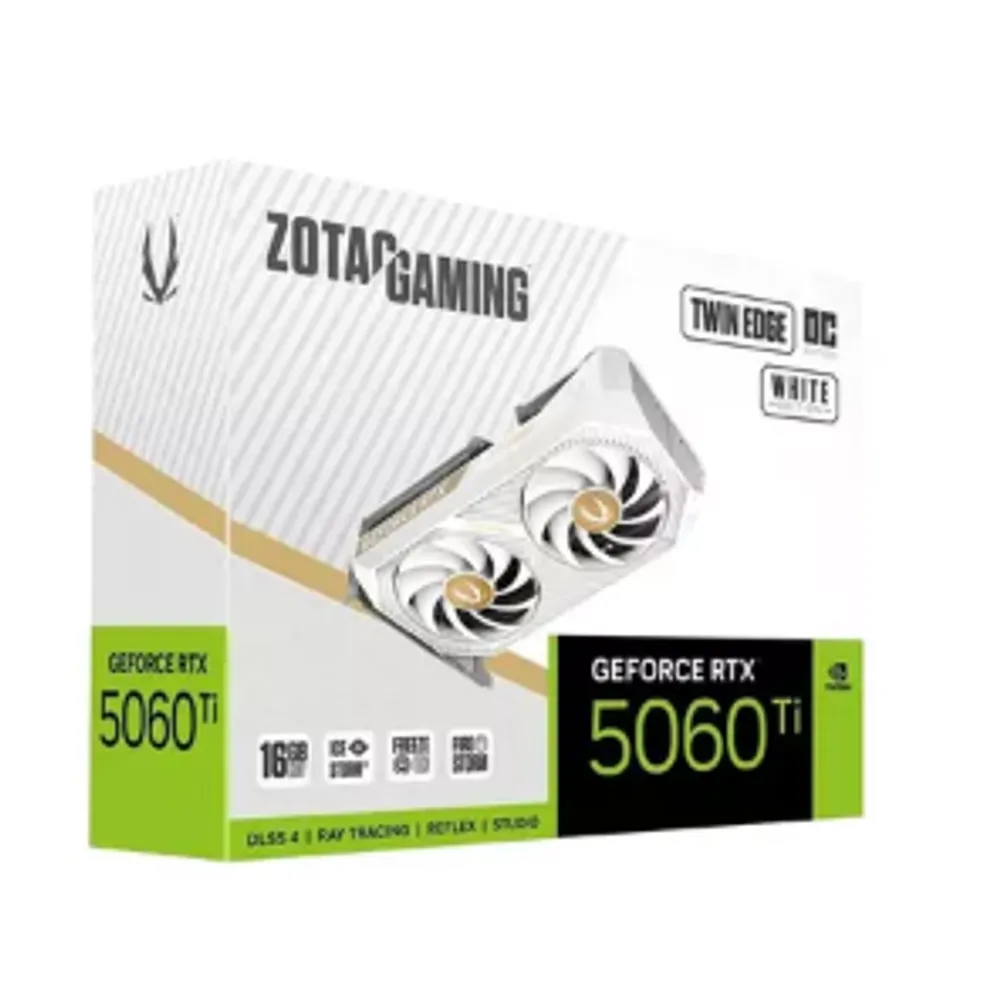 Placa de Vídeo Zotac RTX 5060 Ti 16gb Twin Edge Oc White