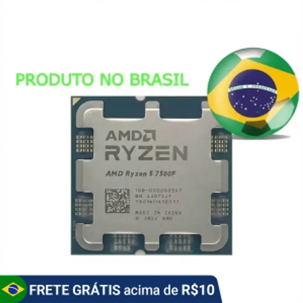 AMD Ryzen 5 7500F, 5.0GHz Max Turbo, Cache 38MB, AM5, (OEM) 100-000000597