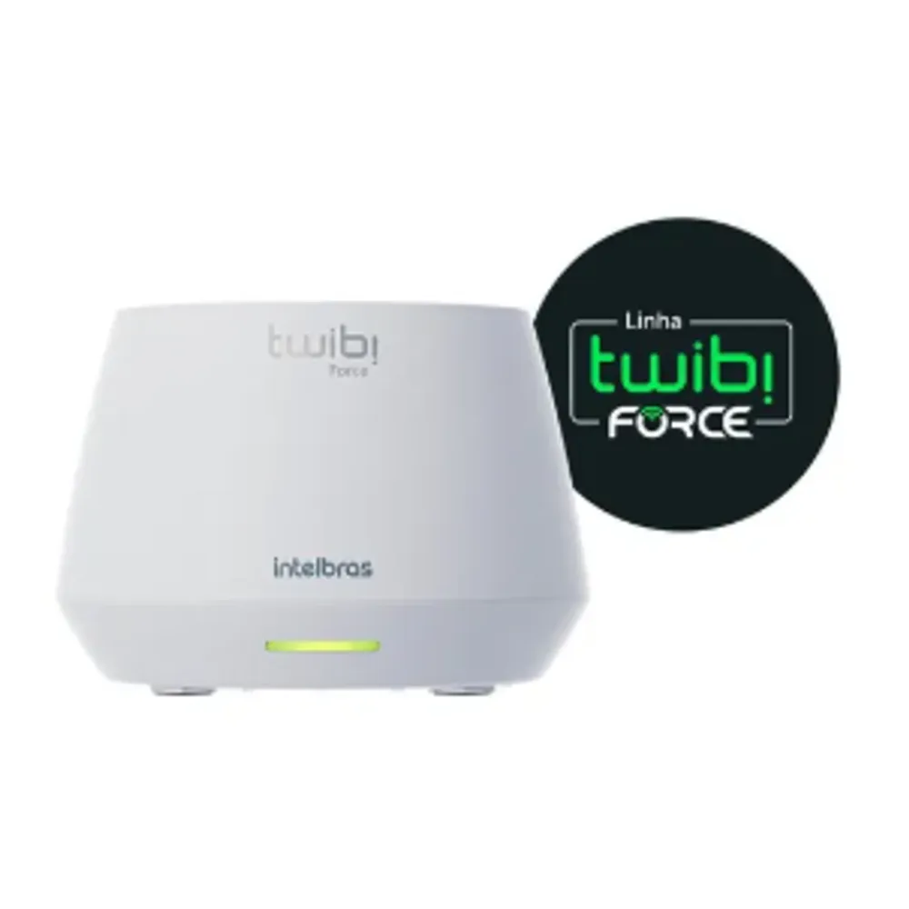 Roteador Mesh Sem Fio Wifi 6 1200mb Intelbras Twibi Force Ax Cor Branco