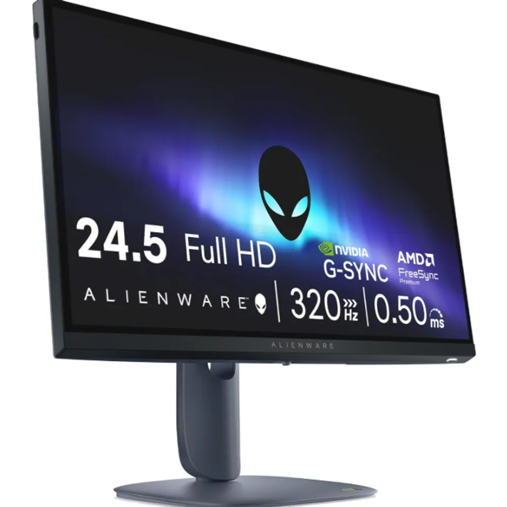 Monitor Gamer Alienware 25" Full HD (1920 x 1080), 320 Hz | IPS, Resposta de 0,5 ms, 99% sRGB, AW2525HM