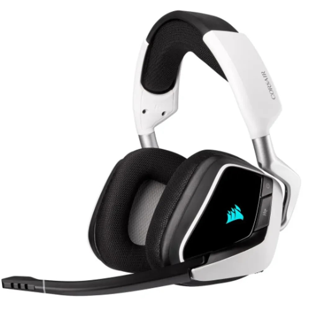 Headset Gamer Corsair Void Elite Wireless, RGB, 7.1 Surround, Drivers 50mm, Branco - CA-9011202-NA