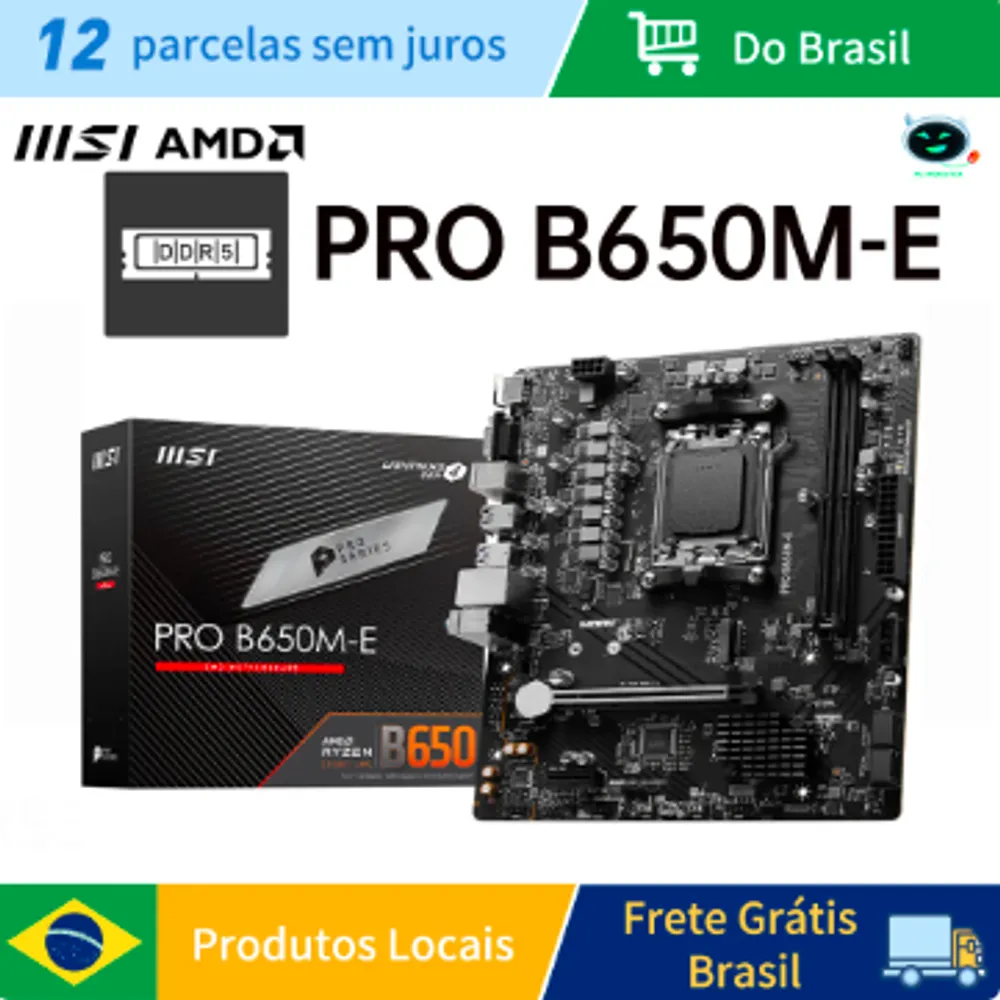 PLACA MÃE AM5 MSI PRO B650M-E DDR5