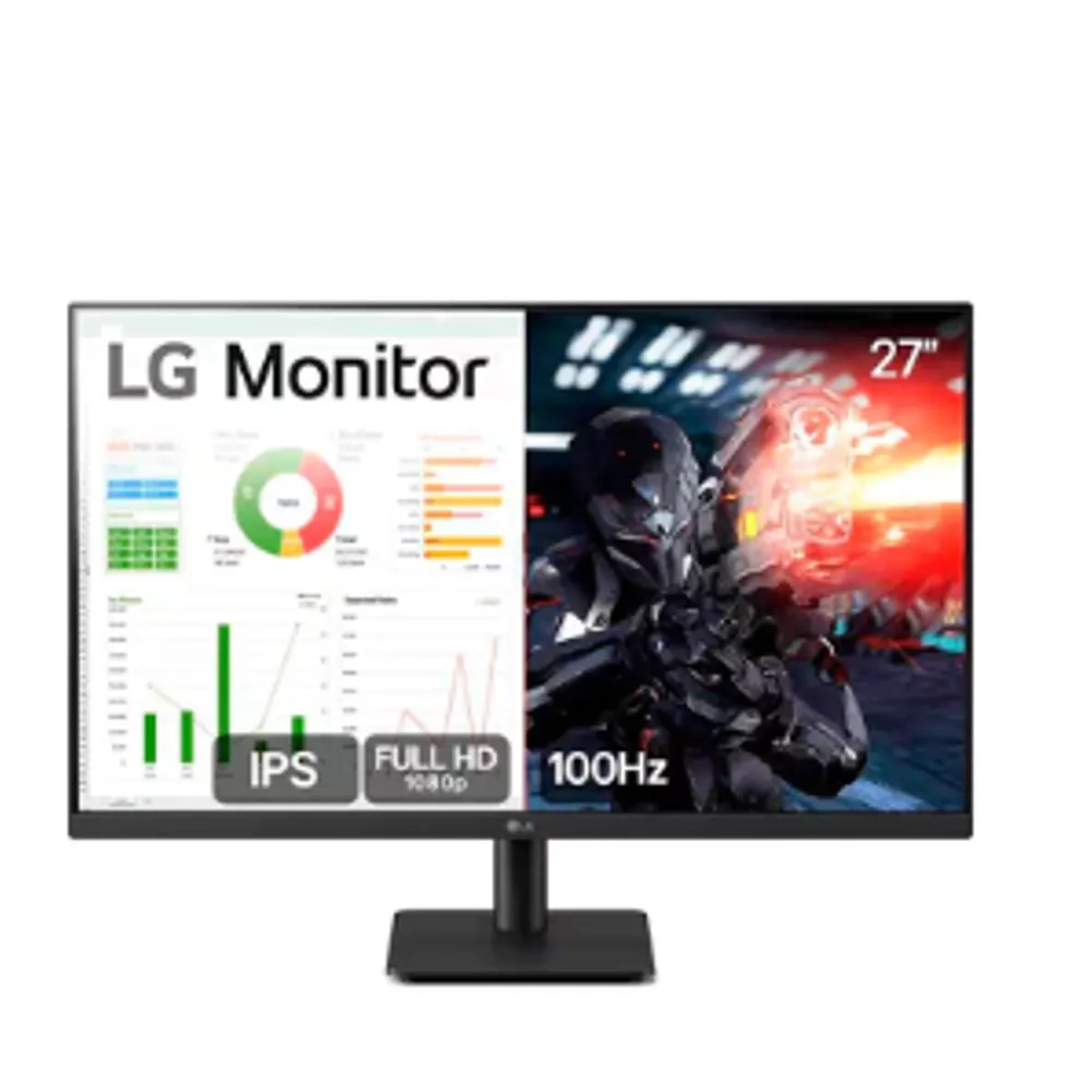 Monitor Gamer 27 Polegadas LG 27MS500-B com Tela IPS, Full HD, 100Hz, HDMI e Dynamic Action Sync