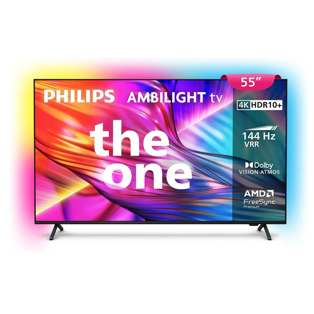 PHILIPS, Smart TV, Ambilight THE ONE 55" 4K 144 Hz, 55PUG8929/78, P5, DTS Play-Fi, Freesync, Dolby Vision e Atmos, 40 WRMS