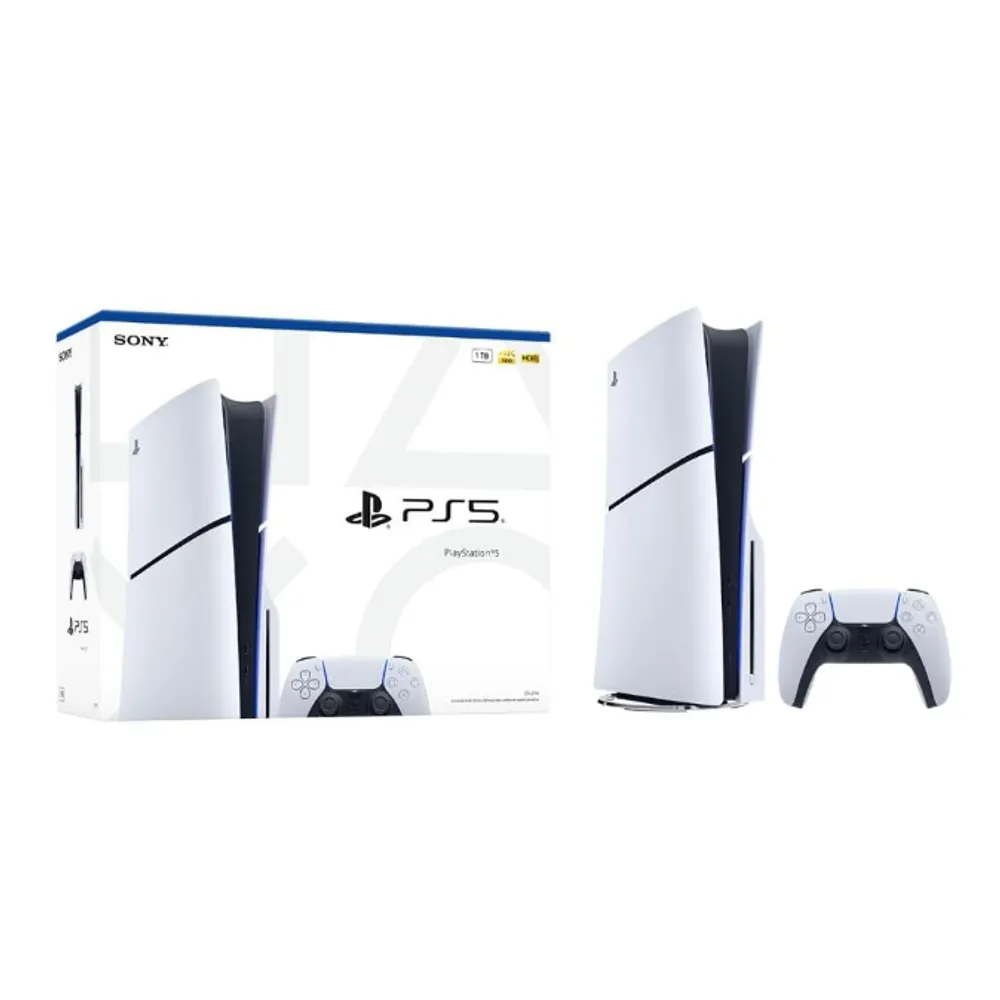 PlayStation 5 Sony Slim 1TB | Disk, 1 Controle, Branco