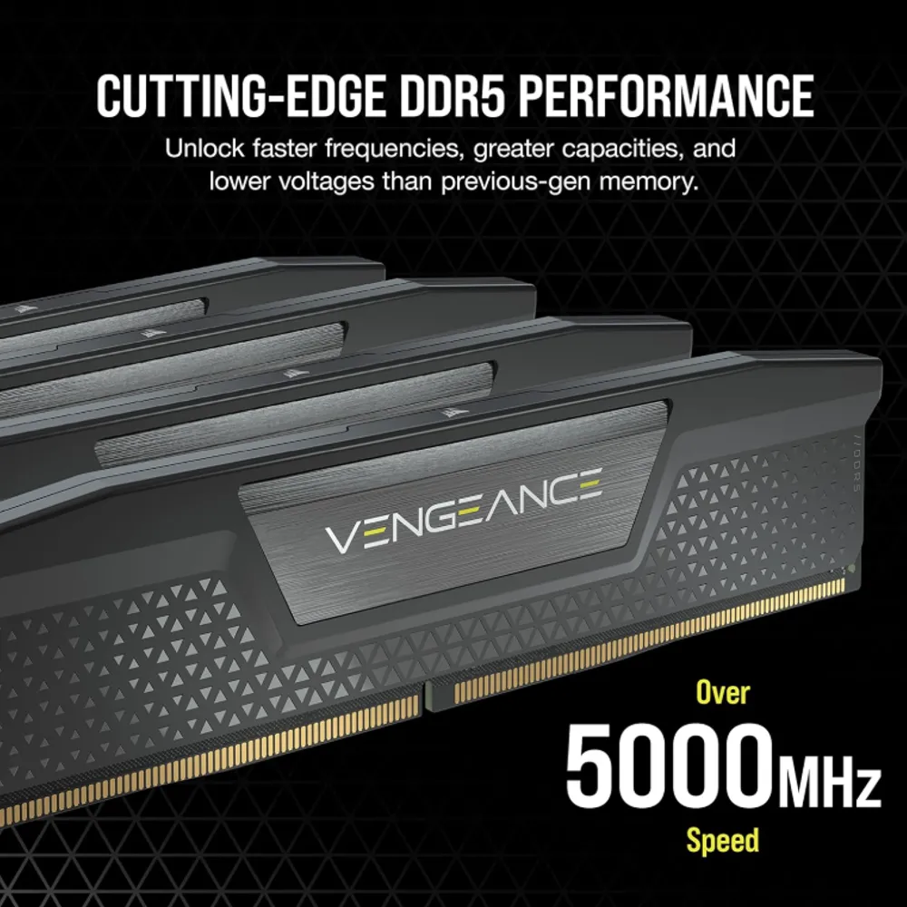 Memória Corsair DDR5 16GB 1X16GB PC5200 Vengeance CMK16GX5M1B5200C40