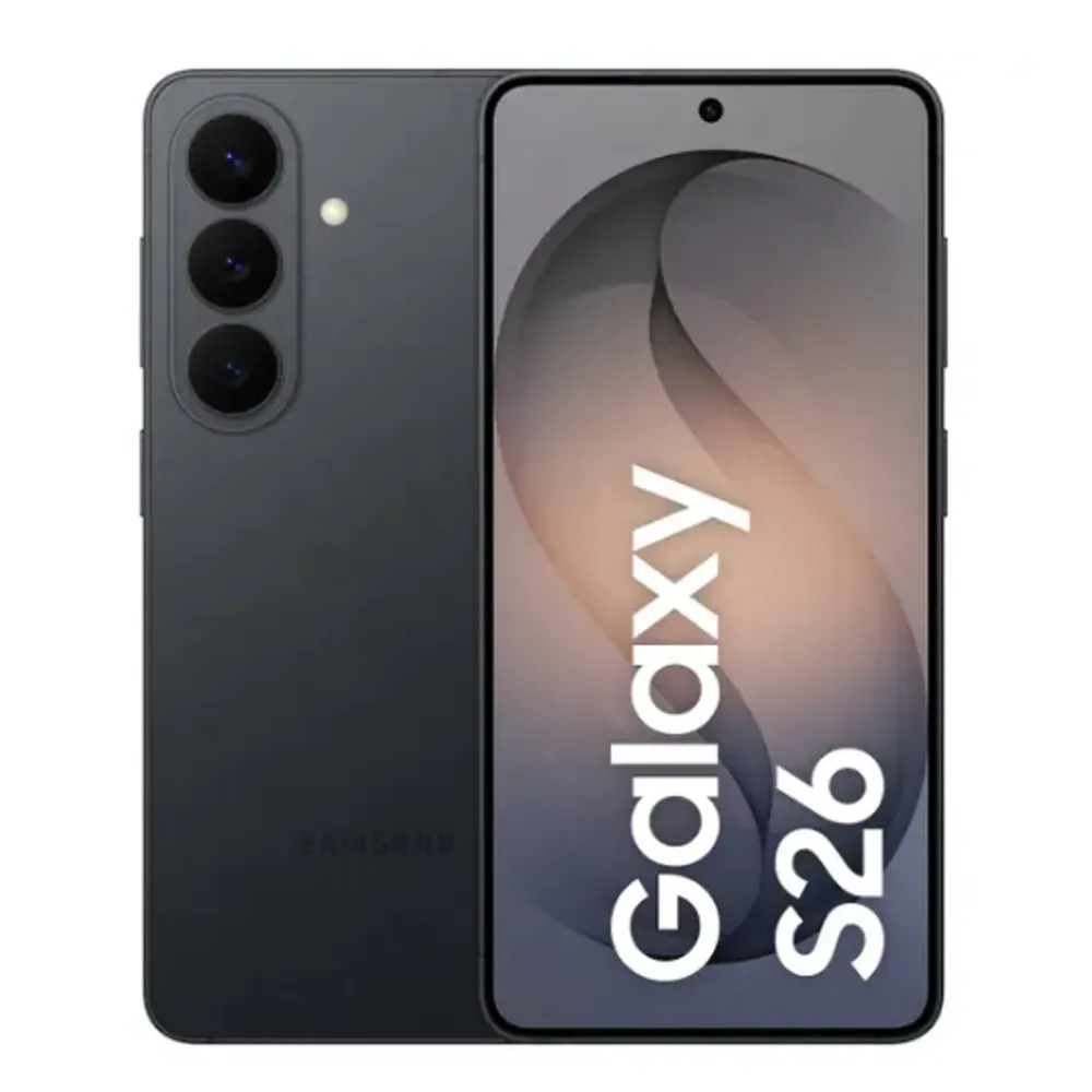 Samsung Galaxy S26 Preto 5G 256GB Galaxy AI 6,3" 12GB RAM Câm. Tripla 50+12+10MP Bateria 4300mAh Dual Chip