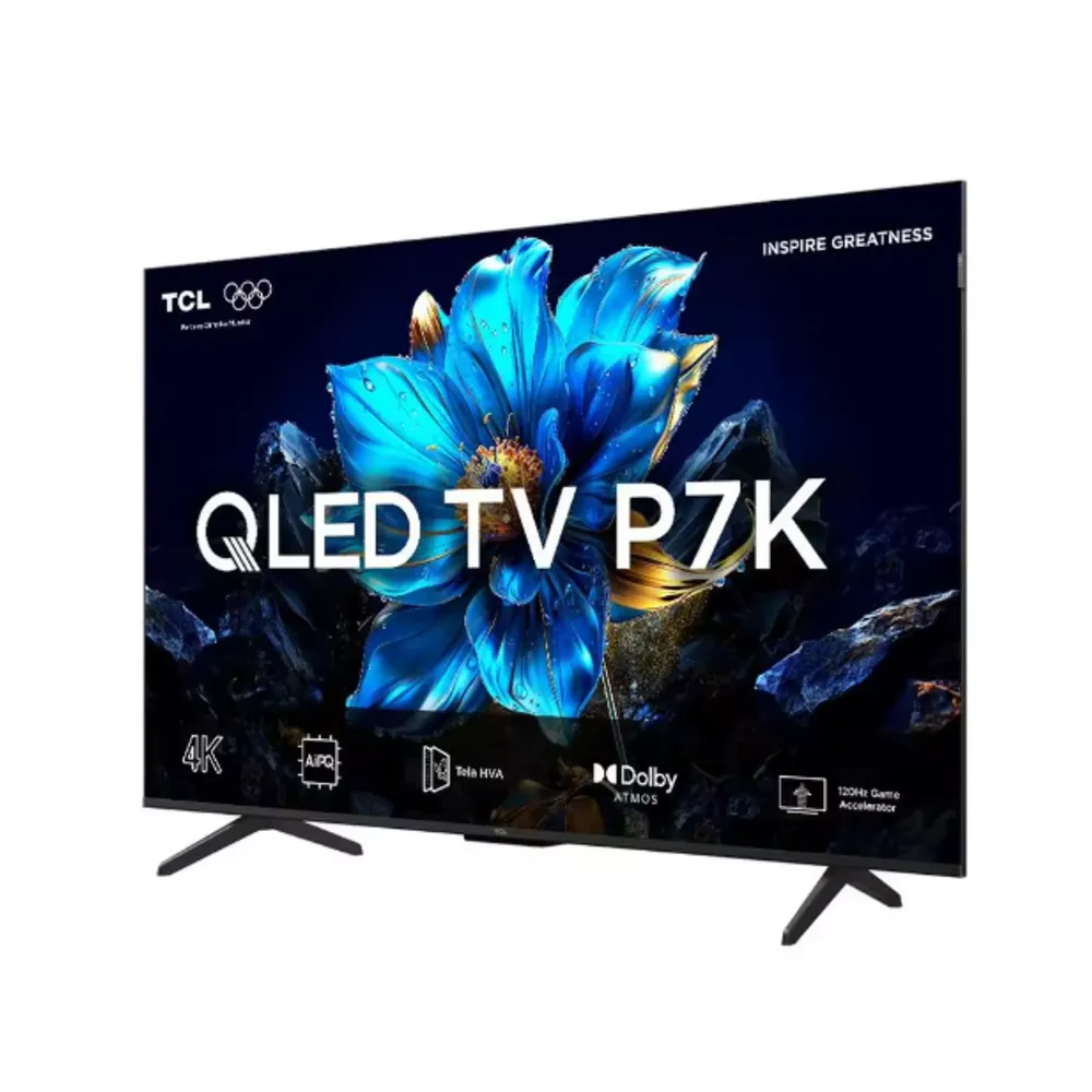 Smart TV 65 "TCL 4K UHD QLED 65P7K Google TV AiPQ Google Assistant 3 HDMI 1 USB (BR)