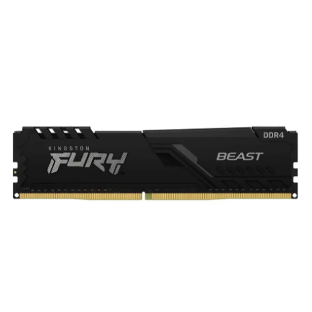 Memória RAM Kingston Fury Beast, 16GB, 3200MHz, DDR4, CL16, Preto - KF432C16BB1/16
